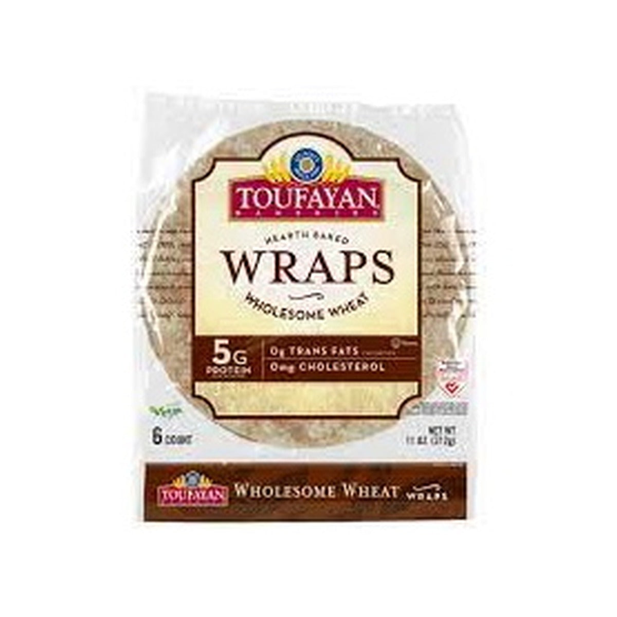 Wraps Wholesome Wheat Toufayan 6 count