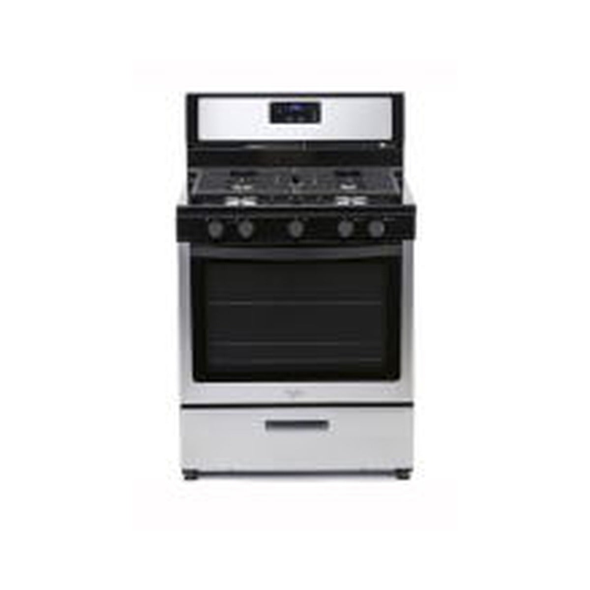 Gas Range 5 Burner 30" w Timer (Stainless Steel) Whirlpool