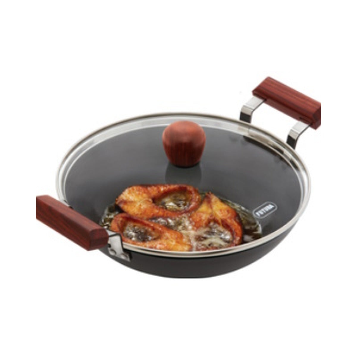Deep Fry pan with Lid- Fish Fry Kadhai 2.5L (AFFK25G)