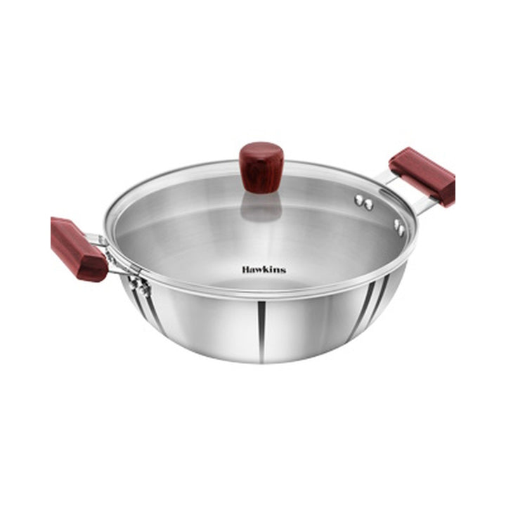 Stainless Steel Deep Fry Pan w lid- 4L (SSK40G)