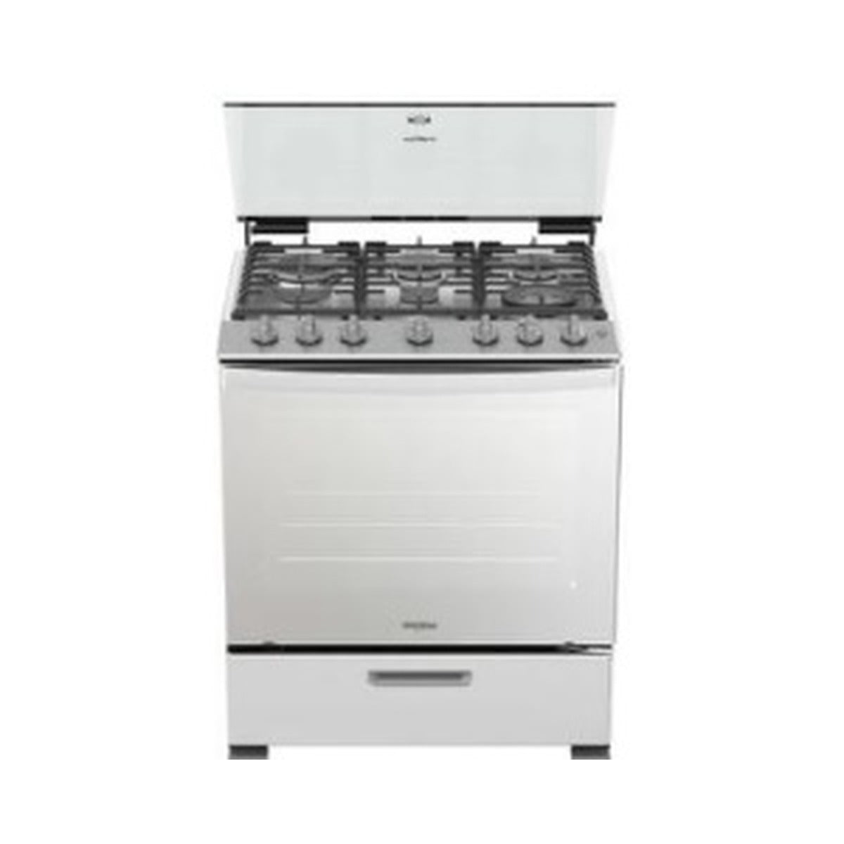 Gas Stove 6 Burner 30" Stainless Steel (Silver) Whirlpool