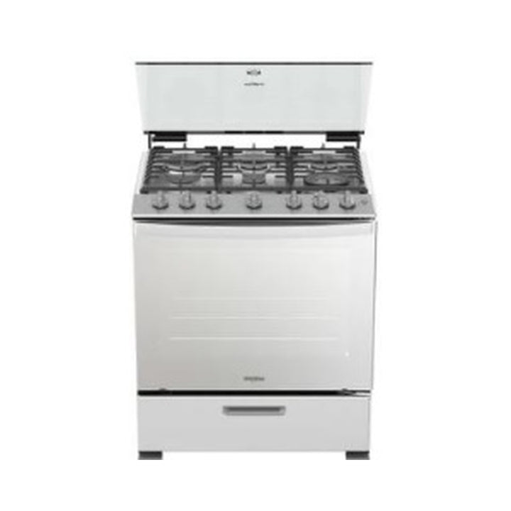 Gas Stove 6 Burner 30" Stainless Steel (Silver) Whirlpool