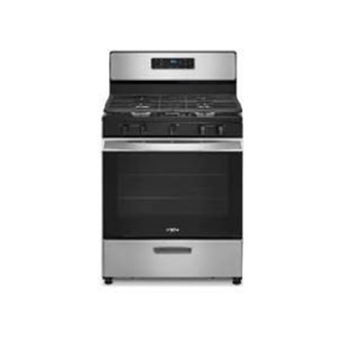 Gas Stove 5 Burner 30" w Stainless Steel Top ( White) Whirlpool
