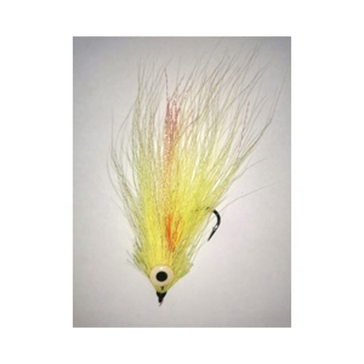 Fly Lure Neon Green w Red and Flash