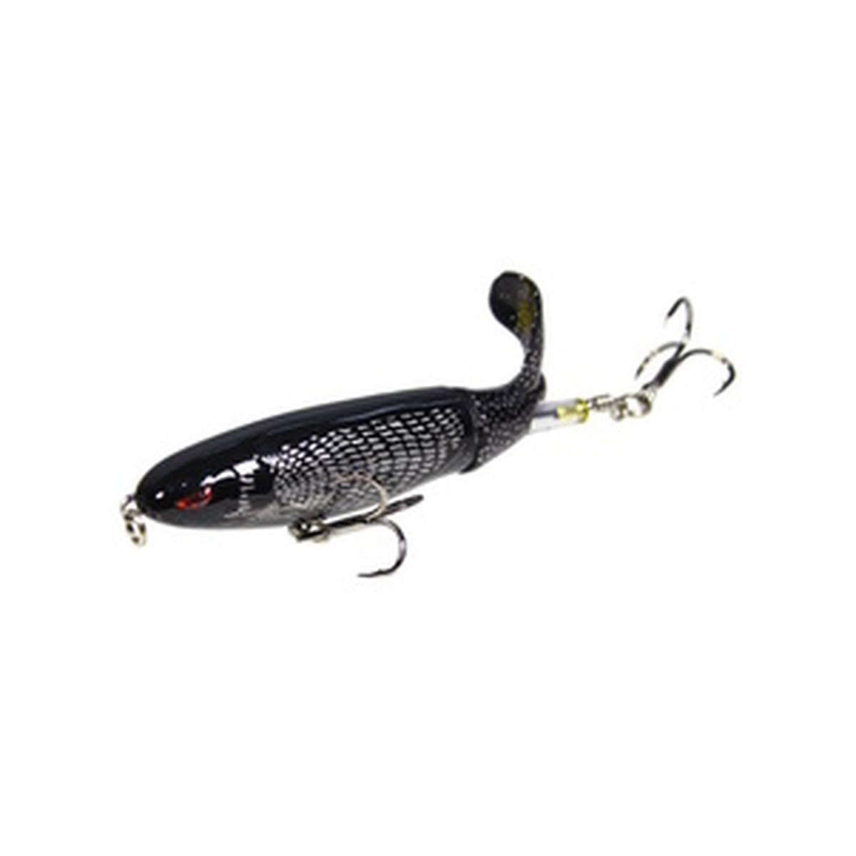 Fishing Lures Prop Floating Black/Silver