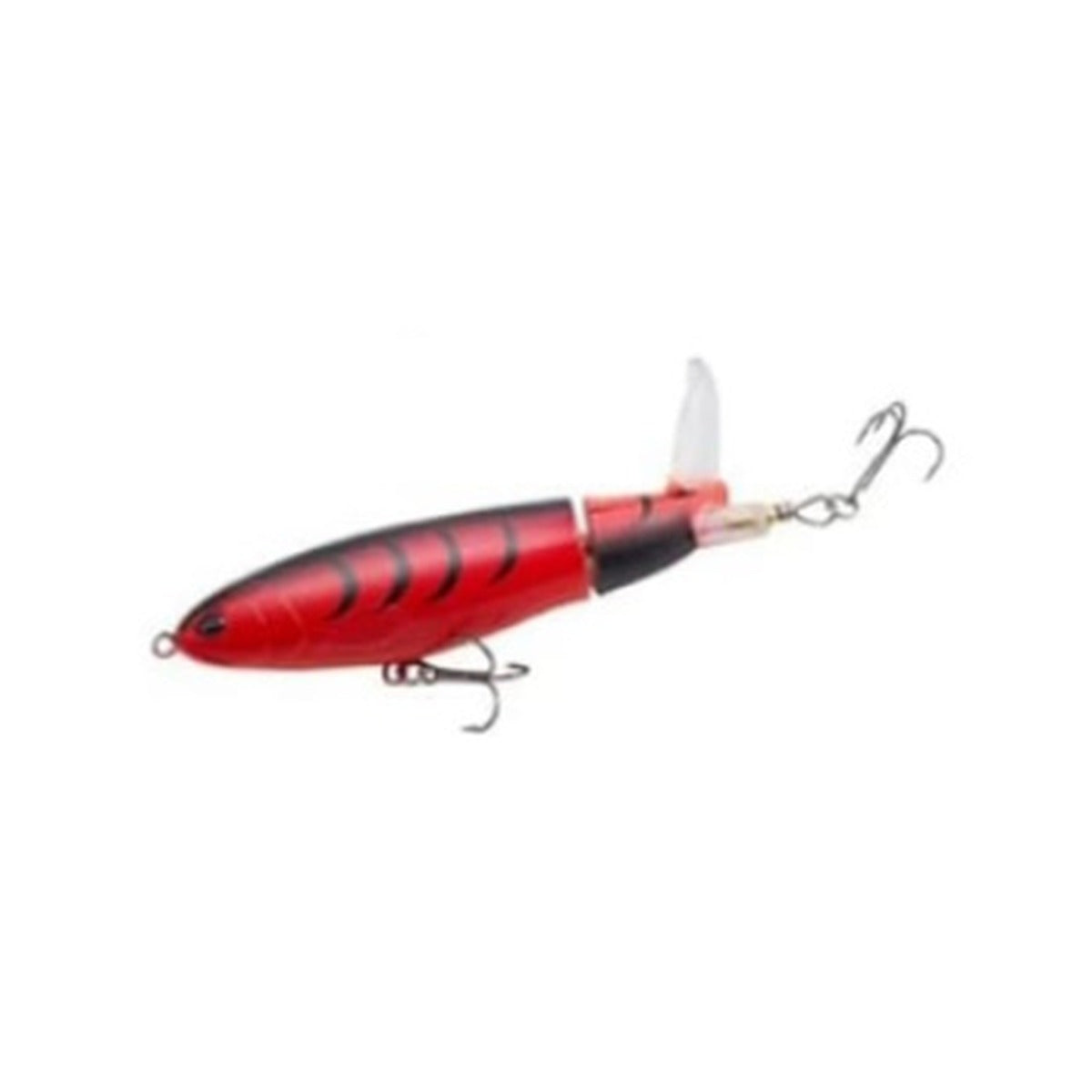 Fishing Lures Prop Floating Red/Black Tiger Stripe