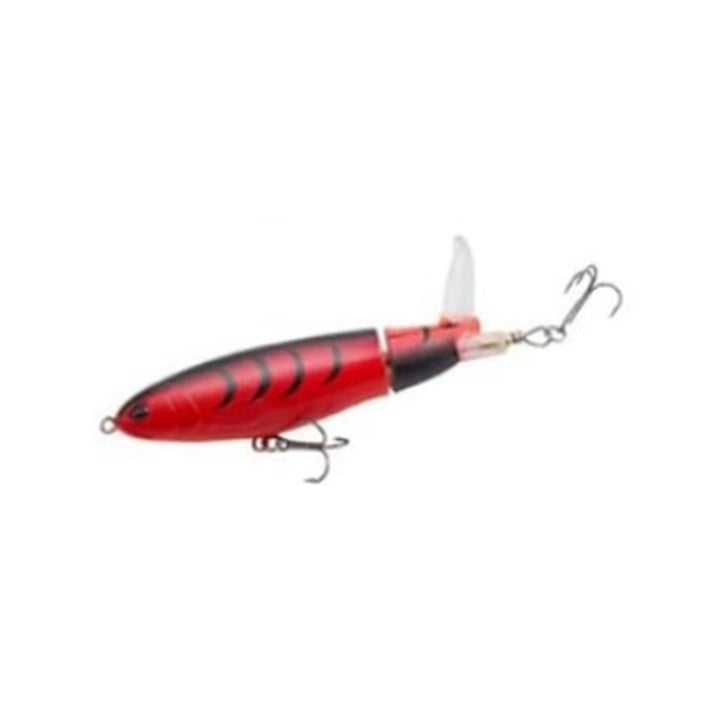 Fishing Lures Prop Floating Red/Black Tiger Stripe