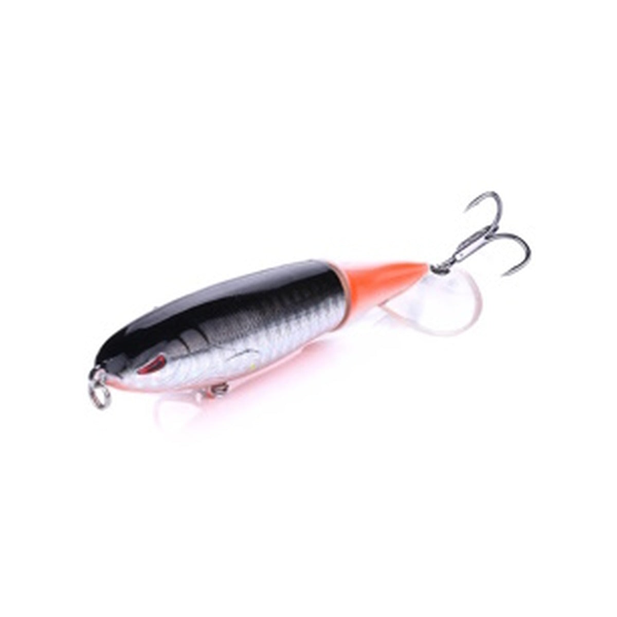 Fishing Lures Prop Floating Black/Silver/Orange