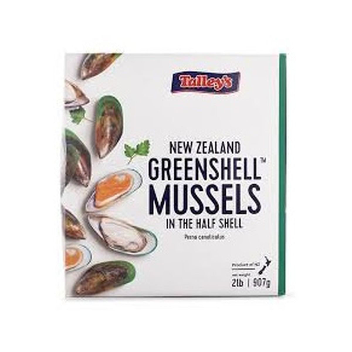 Mussels New Zealand Greenshell Half Shell 2lb