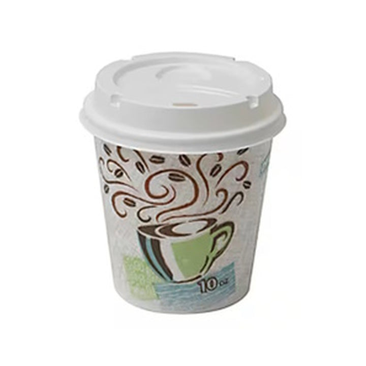 Disposable Cups Coffee w lid 10oz 50 cups `