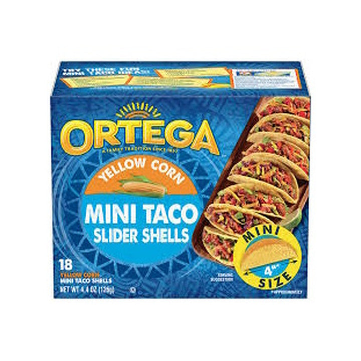Taco Shells Mini Slider Shells Yellow Corn 4" 18pcs