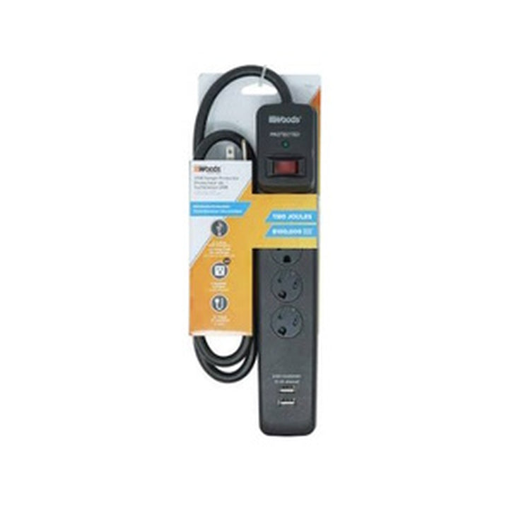 Woods Surge Protector 4 Outlets 1180 Joules