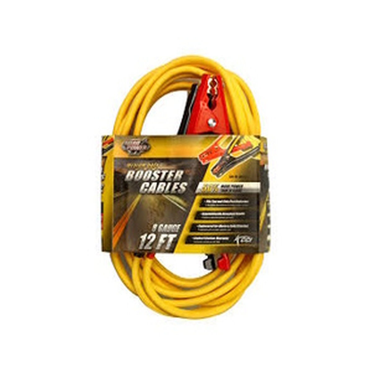 Road Power Medium Duty Booster Cables 12ft 8 Guage