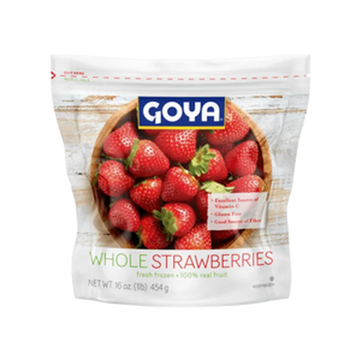 Frozen Fruit Whole Strawberries Goya 16oz
