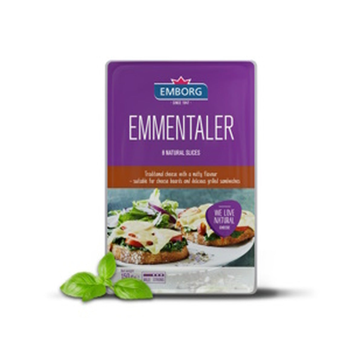 Cheese Emborg Emmentaler 8 Slices 150g