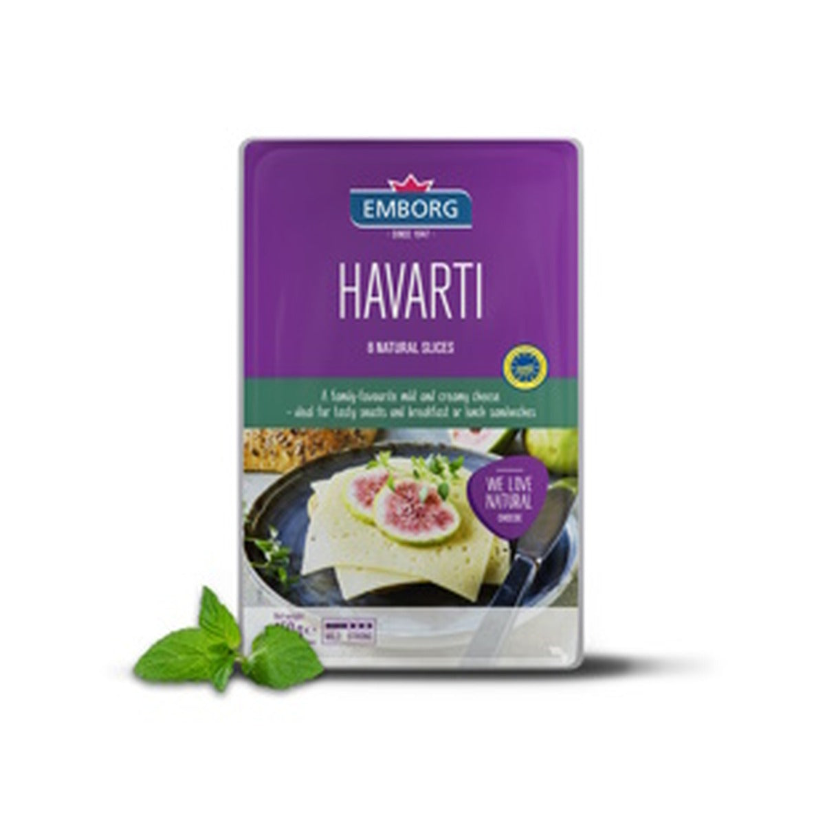 Cheese Emborg Havarti 8 Slices 150g