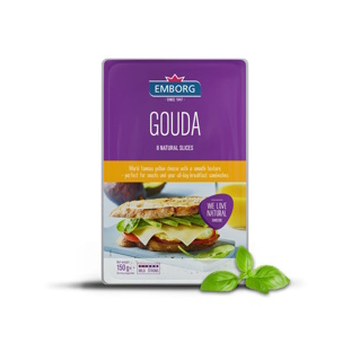 Cheese Emborg Gouda 8 Slices 150g