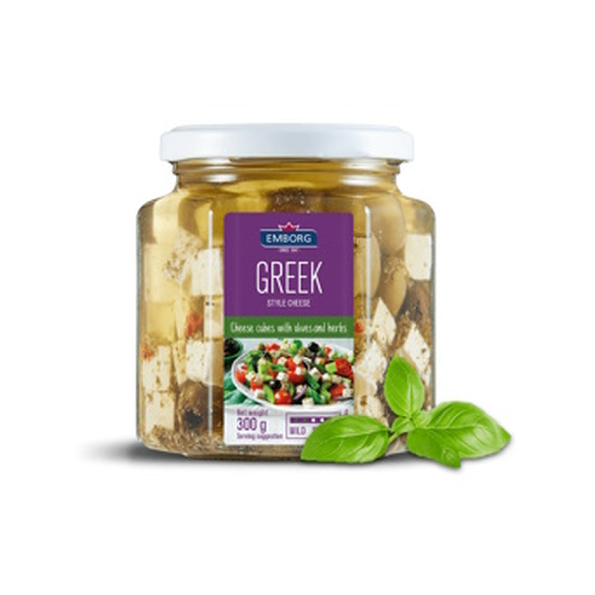 Cheese Emborg Greek Style w Olives & Herbs 300g