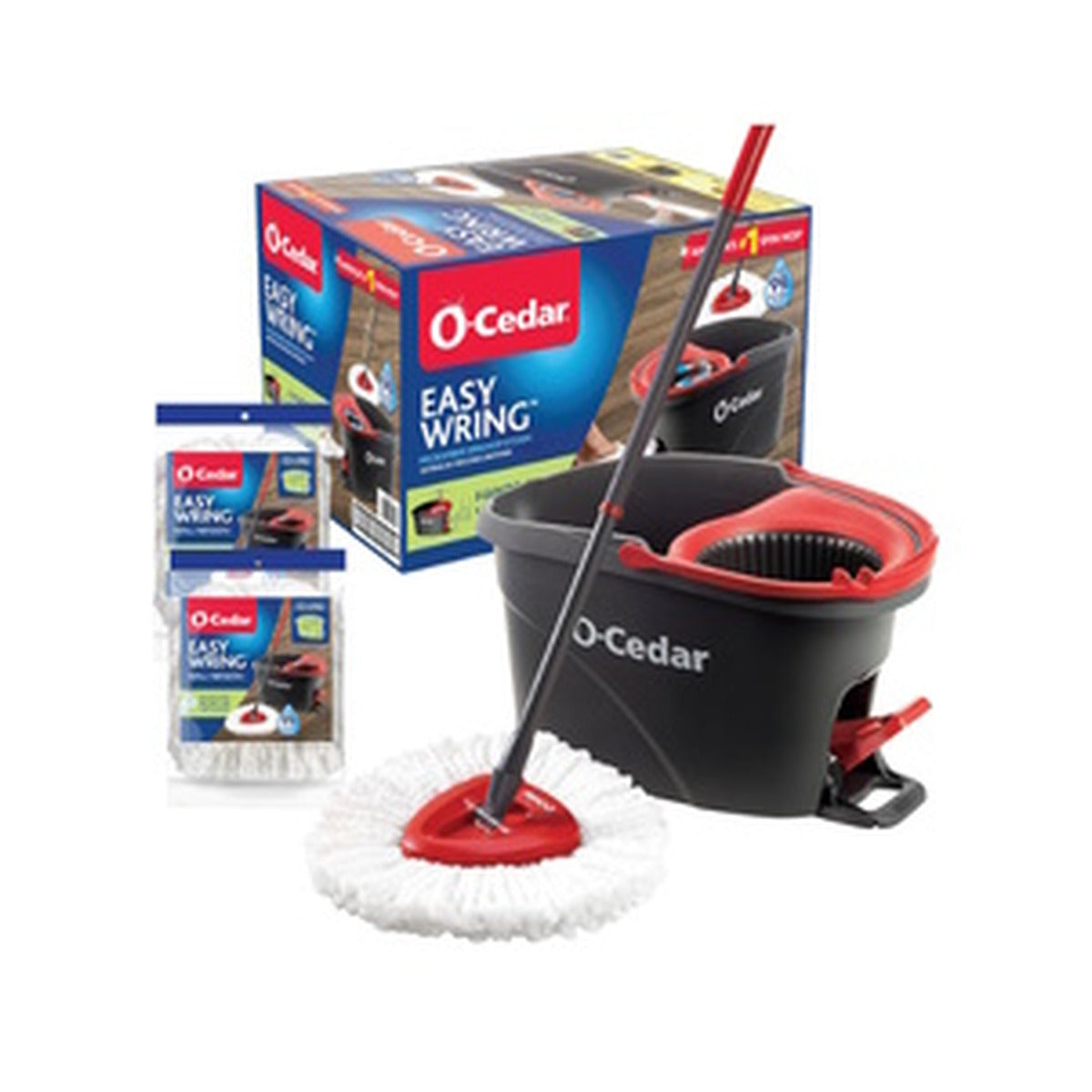 Spin Mop Easy Wring O-Cedar + 2 Refills