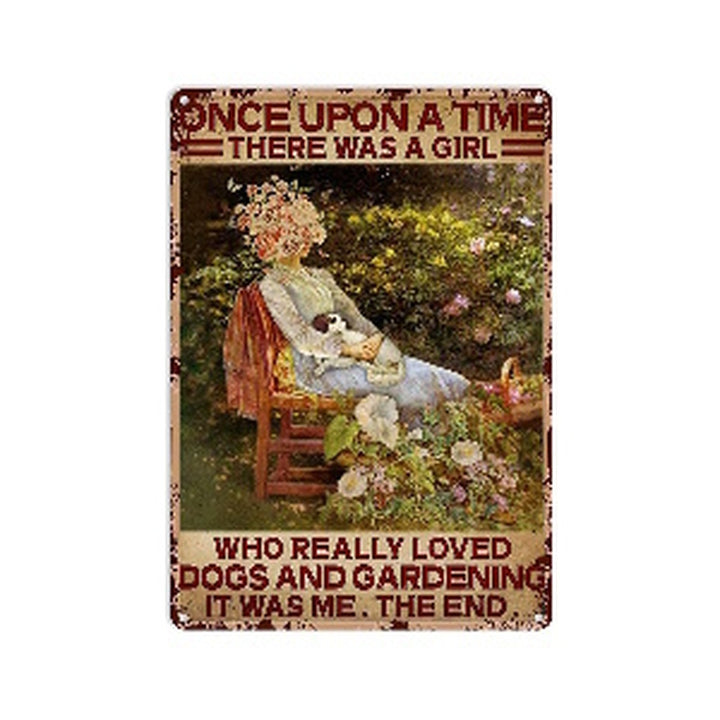 Plaque Card Once upon a time there was a girl
