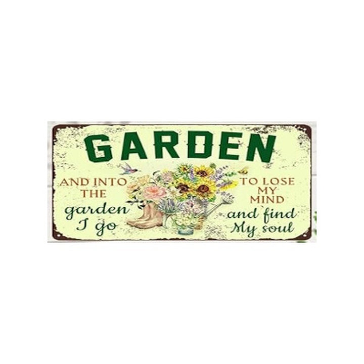 Plaque Card Garden and into the garden I go
