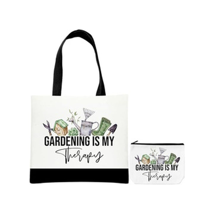 Tote Canvas Gardening is my Therapy Canvas Tote Bag
