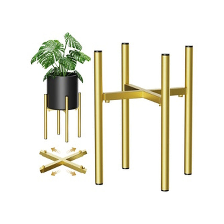 Plant Stand Metal Gold Adjustable for 8 9 10 11 12 inches