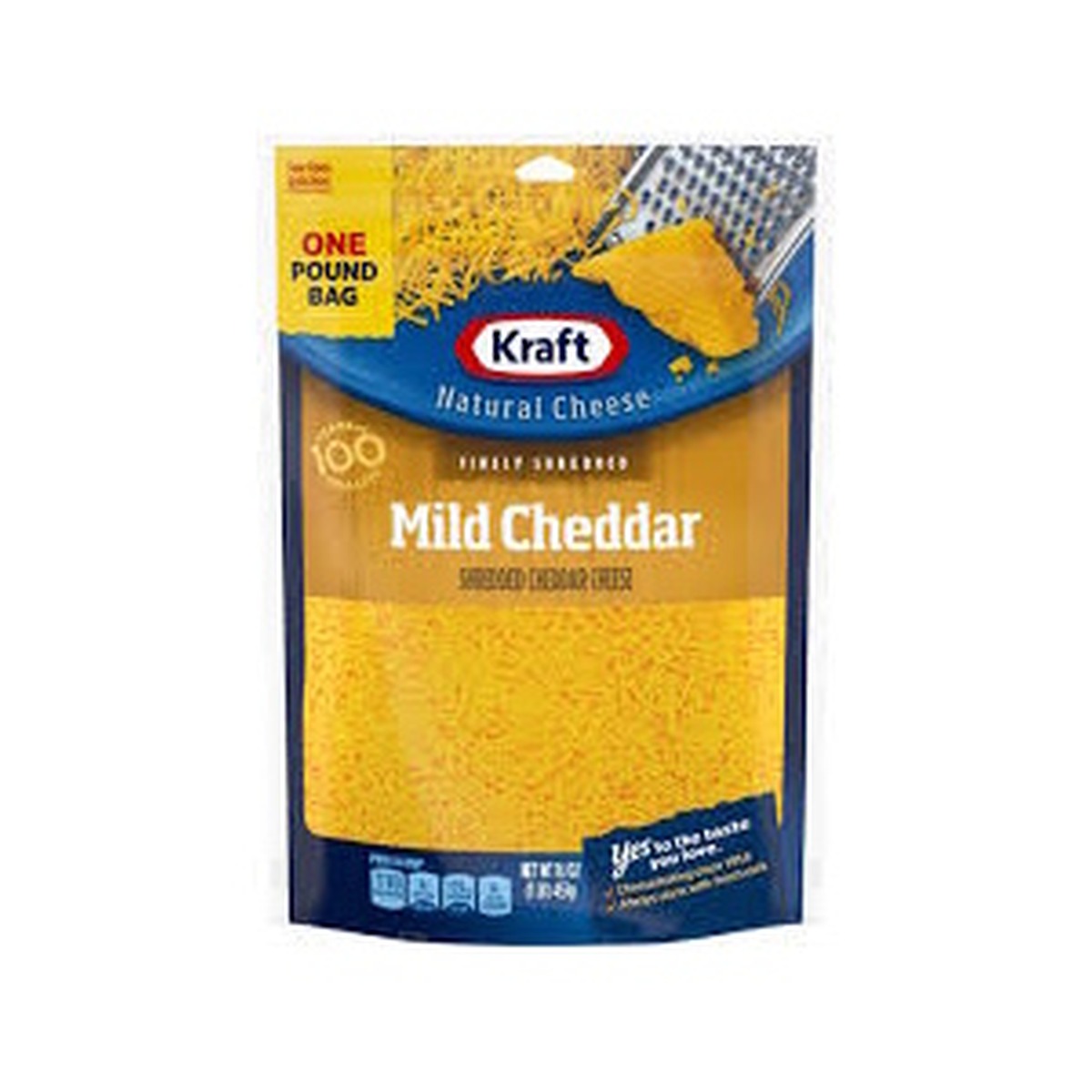 Cheese Kraft Shredded Cheddar Mild 16oz