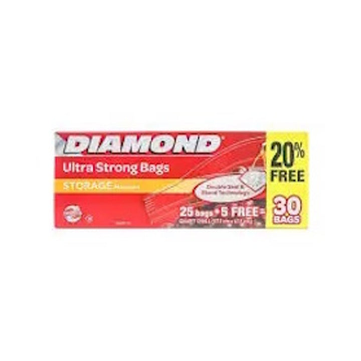 Diamond Storage Bags Medium 25's + 5 Free