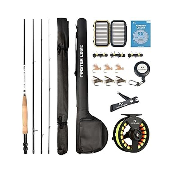 MASTER LOGIC Fly Fishing Rod and Reel Combo Starter Kit