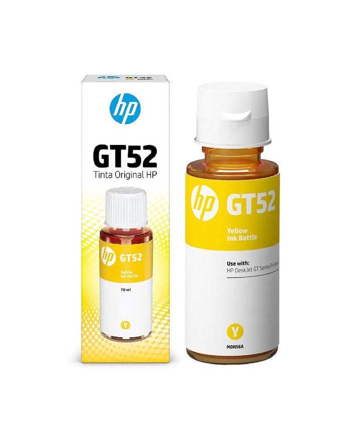 HP Computer Printer Ink GT52 Yellow MOH56AL Bottle