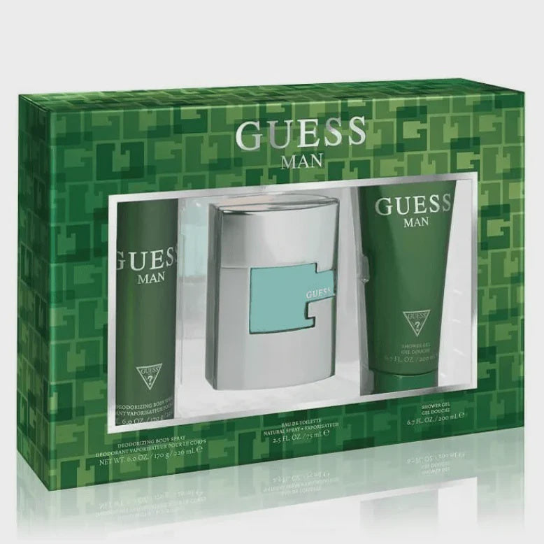 GUESS Fragrance Men Man Gift Set 3PC