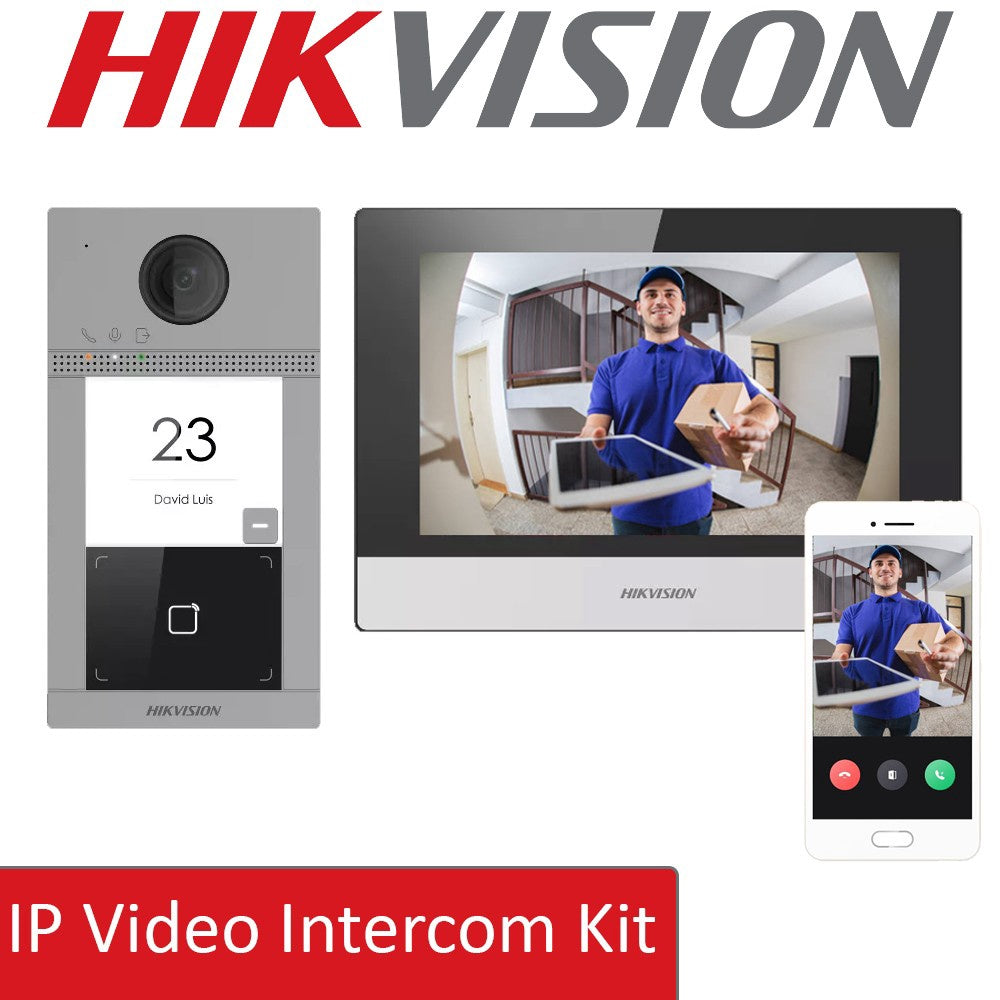 HIKVISION Security Access Control Ip Video Intercom Kit DS-KIS604-P B O-STD