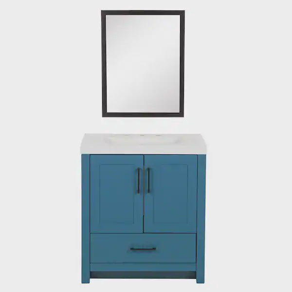 Bathroom Cabinet 30" Home Decorators 1007 466 102 with Sink and Mirror