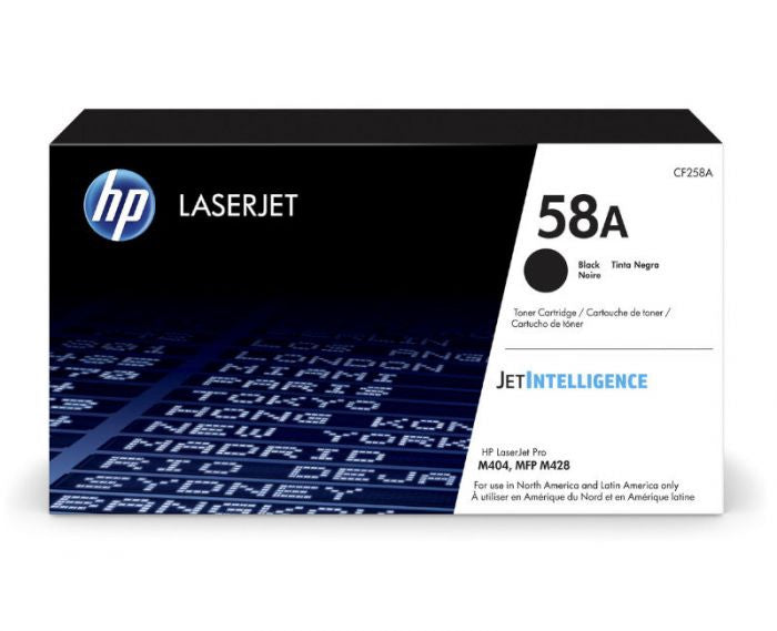 HP Computer Printer Toner 58A Black CF258A