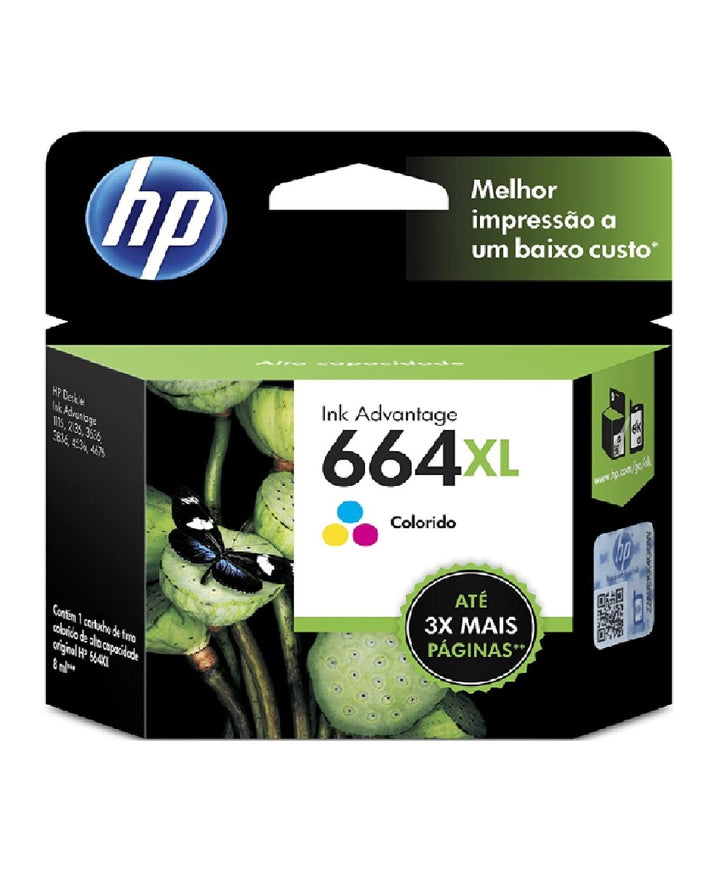 HP Computer Printer Ink 664XL TRI-COLOR F6V30AL