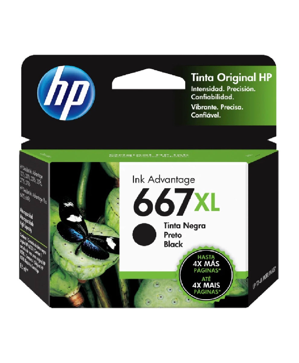 HP Computer Printer Ink 667XL Black 3YM81AL