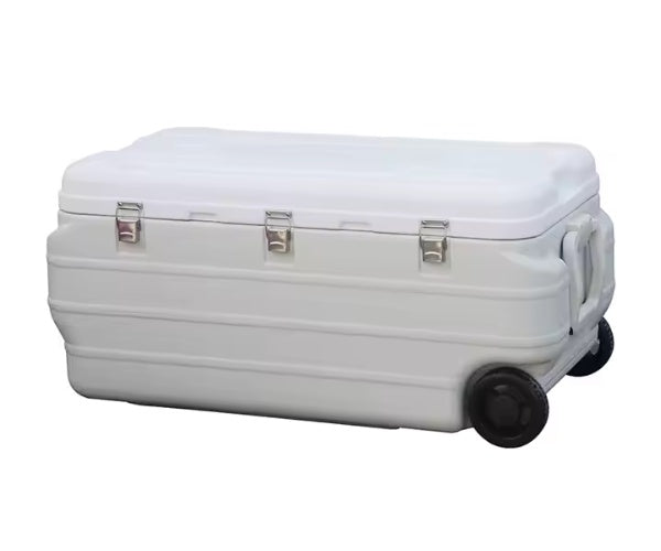 Cooler Box Ice Chest White 170L with Wheels