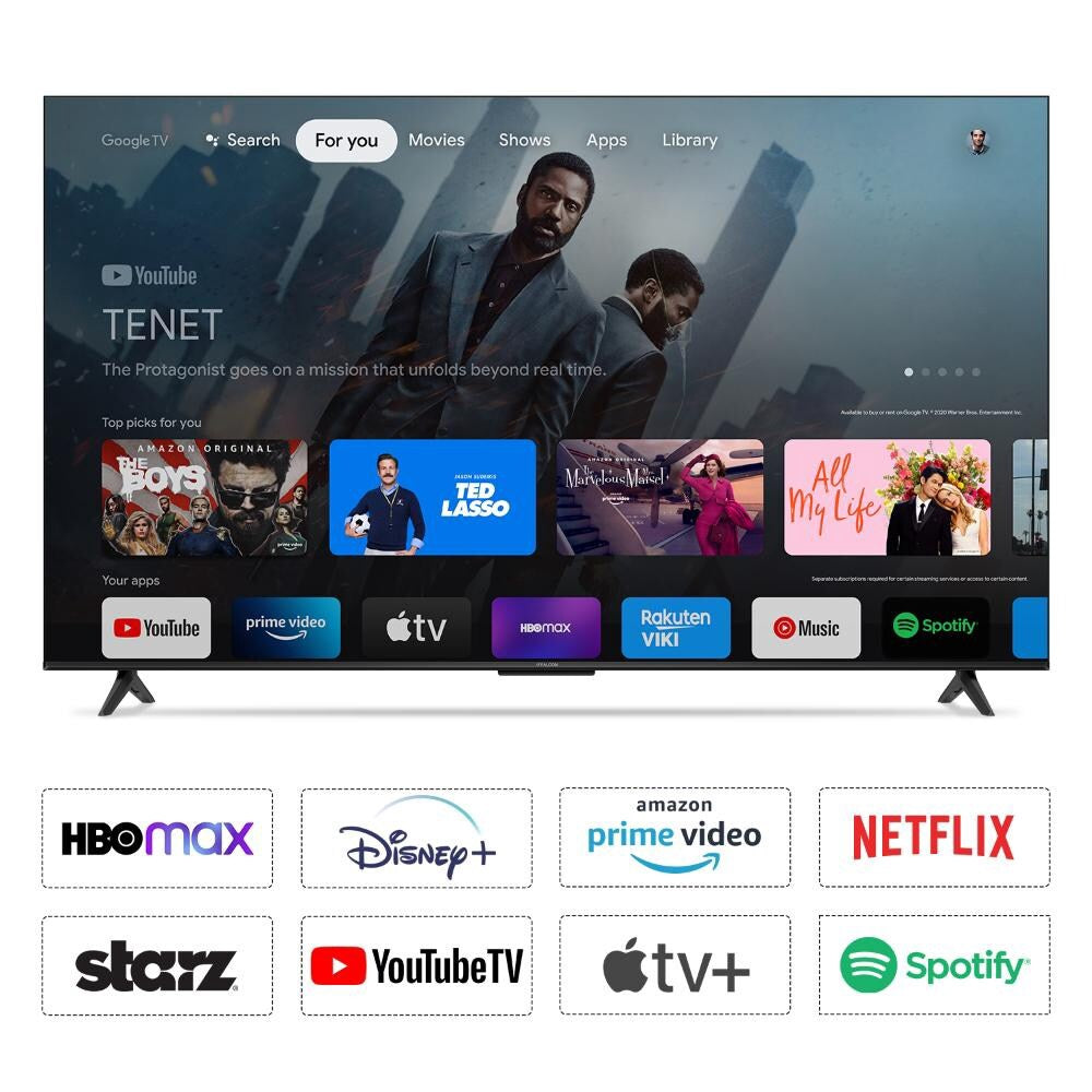 IFFALCON Television 43" IFF43U62 Google Smart 4K Hdr TV LED Powered by Tcl
