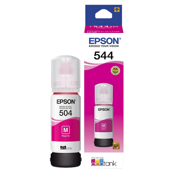 EPSON Computer Printer Ink 544 Magenta T544320-AL Ecotank