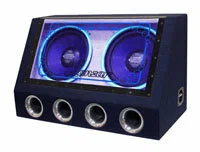 LANZER Speaker Box Lanzar 12" Neon VBP212 B/PASS