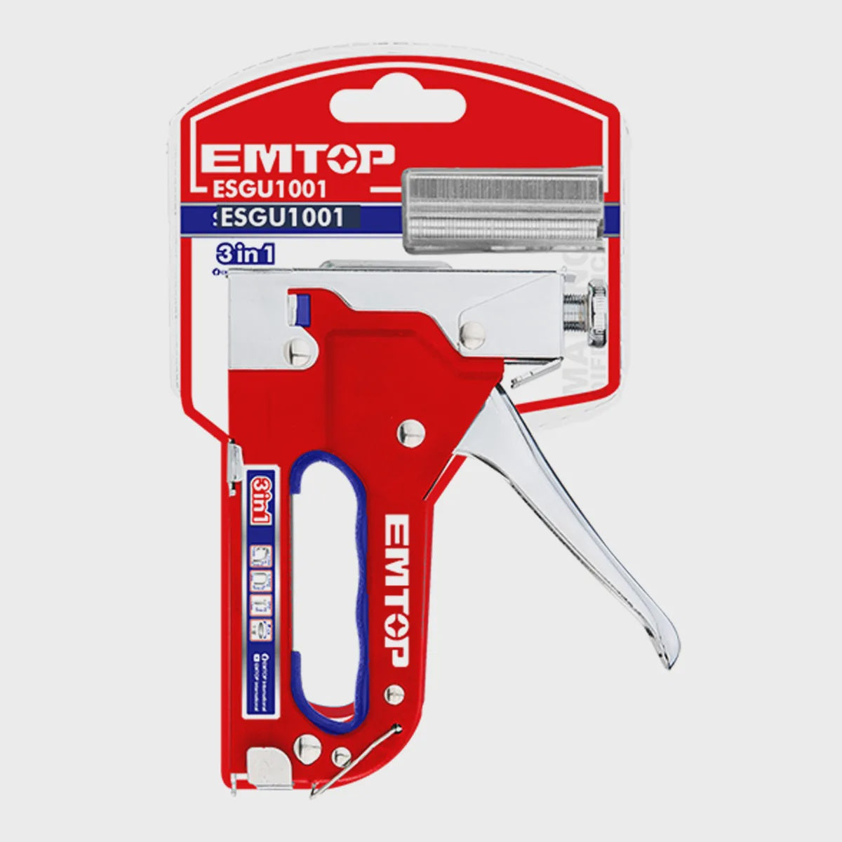 EMTOP Staple Gun ESGU1001 Heavy Duty with Staple