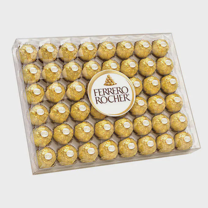 FERRERO ROCHER Fine Hazelnut Milk Chocolate 48PCS Pack 600G