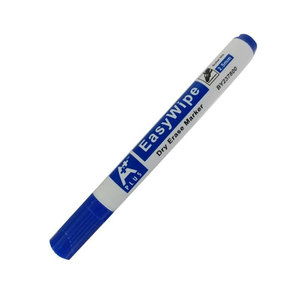 BEIFA Stationery Whiteboard Dry Erase Marker A+ Plus Blue Easywipe BY237800 Bullet Nib Sold Each