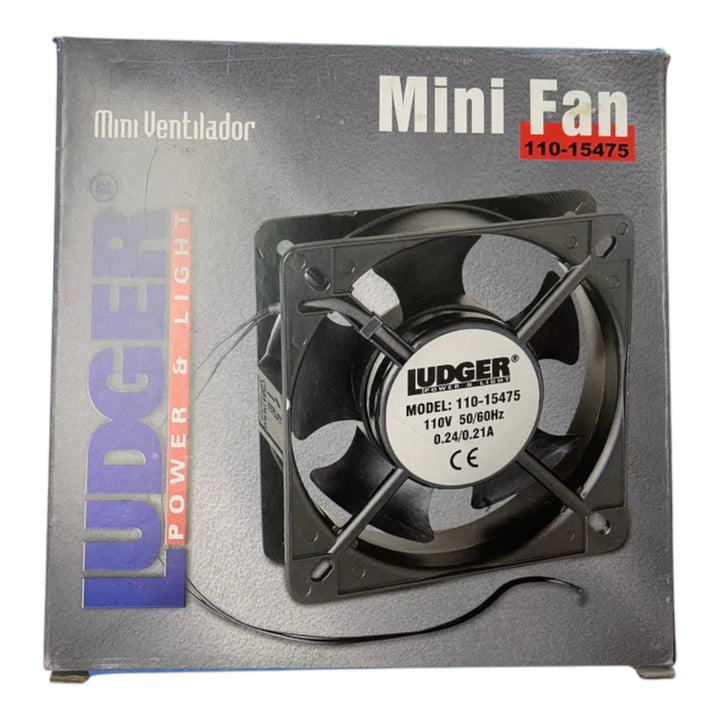 LUDGER Fan Cooling 110V 110-15475 Mini 5" X 5" X 1.5"