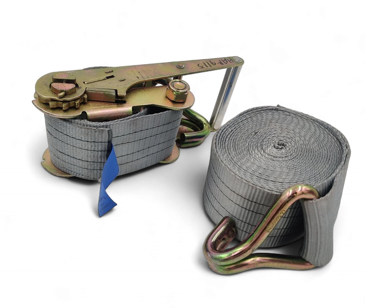 Ratchet Strap Tie Down 4" X 27FT 10, 000KG Silver
