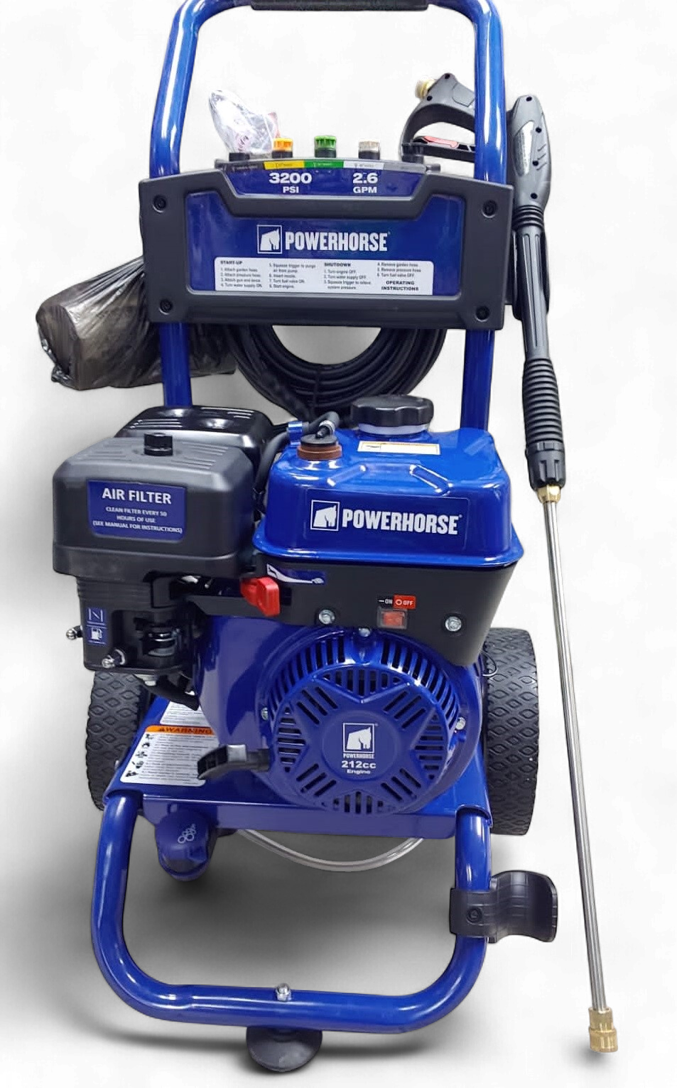 POWERHORSE Pressure Washer 89897 3200PSI 2.6GPM