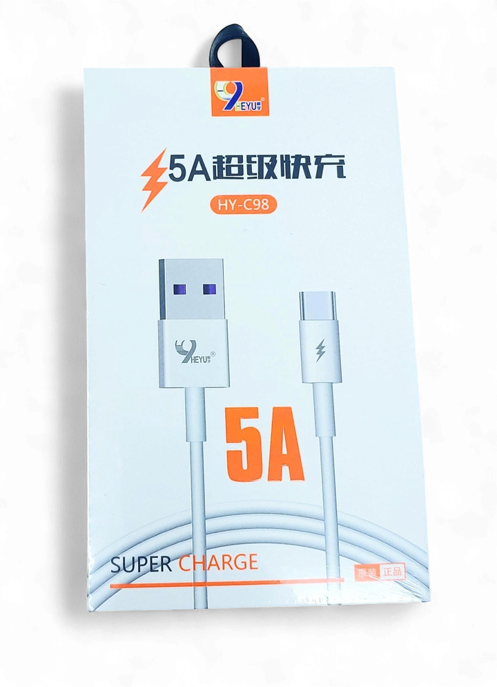 HEYU Cable USB HY-C98 TYPE-C 5A Super Charge