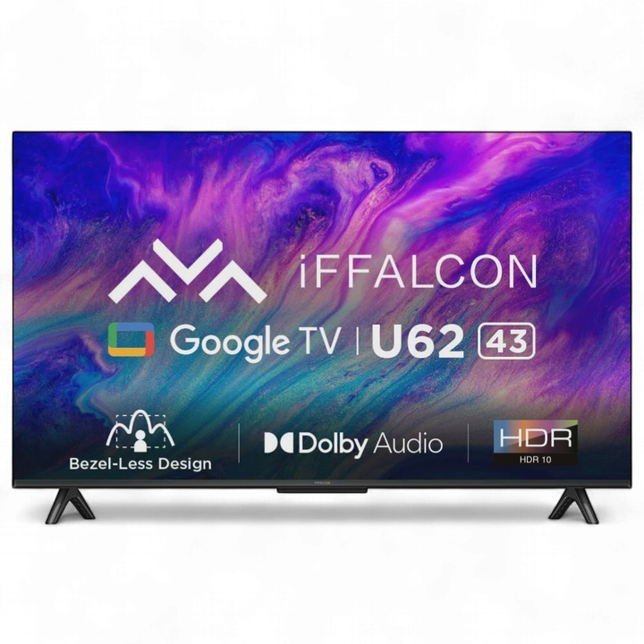 IFFALCON Television 43" IFF43U62 Google Smart 4K Hdr TV LED Powered by Tcl