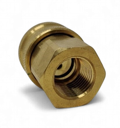 Pressure Washer Coupler Brass 3/8" Quick Release to Tread
